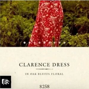 Doen Clarence Dress in Red Floral